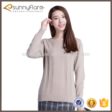 Best quality ladies pure cashmere jumpers with pattern